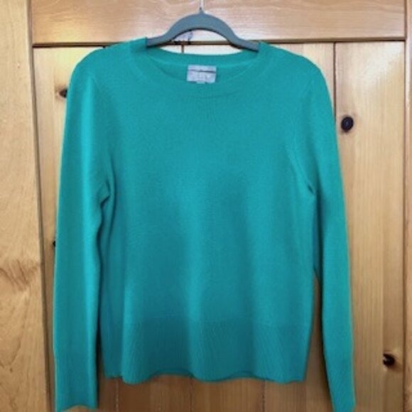 Jcrew Cashmere Sweater Kelly Green Size Small - Picture 2 of 5